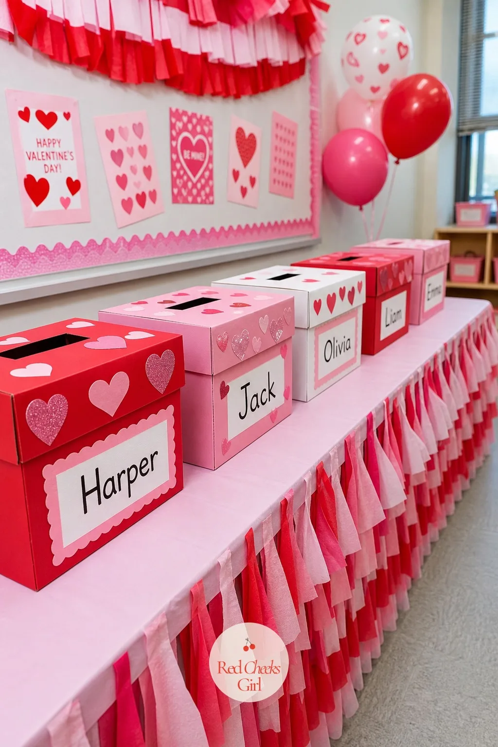 Card Exchange Mailbox — Every classroom valentine eventually needs somewhere to land, and a proper mailbox turns that moment from a pile on a desk into