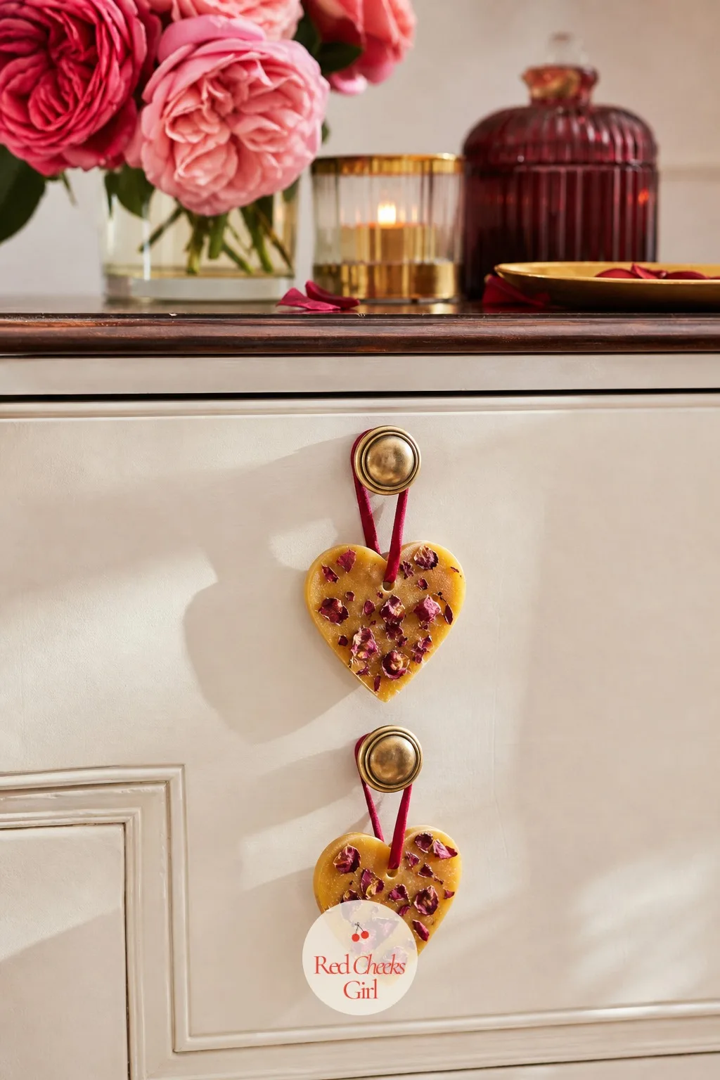 Beeswax Heart Drawer Sachets — A drawer full of folded sweaters smells like nothing in particular most of the year. Valentine crafts for adults