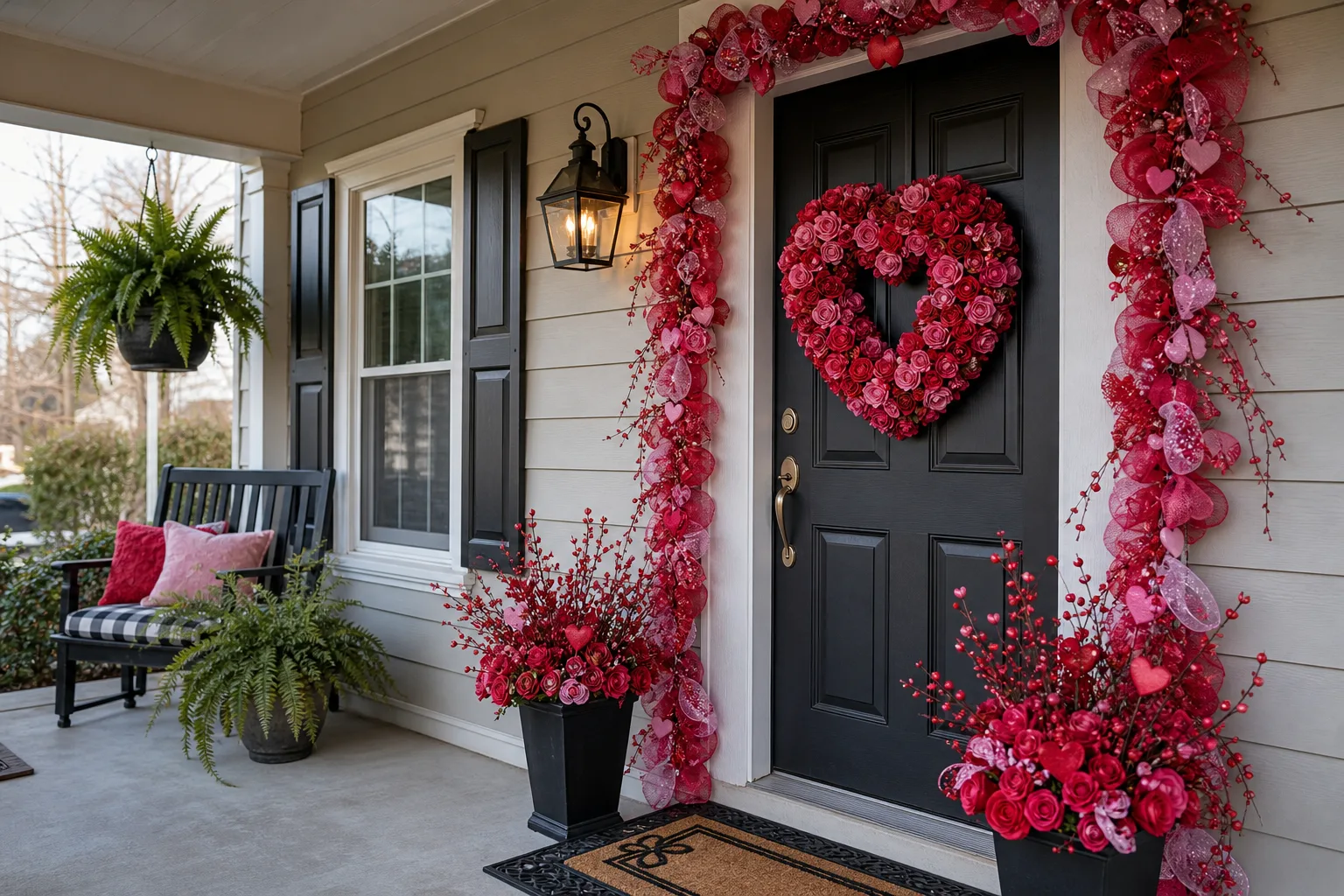 17 Valentine Door Decorations That Make Coming Home Feel Sweet