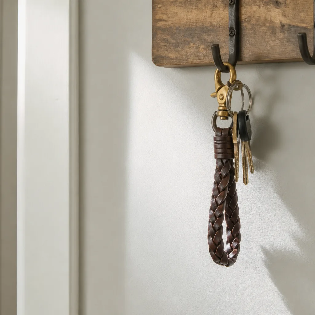 Leather Keychain — Small, cheap and genuinely used every single day, this is the stocking-filler of Valentine's gifts. Valentine gifts for boyfriend