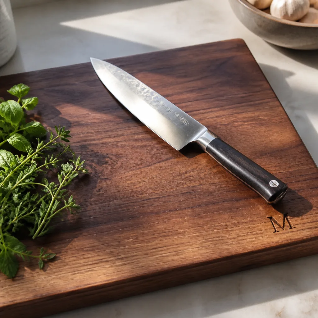 Personalized Cutting Board — For the one who actually cooks dinner most nights, a board with his initials or a shared date carved into the corner feels more