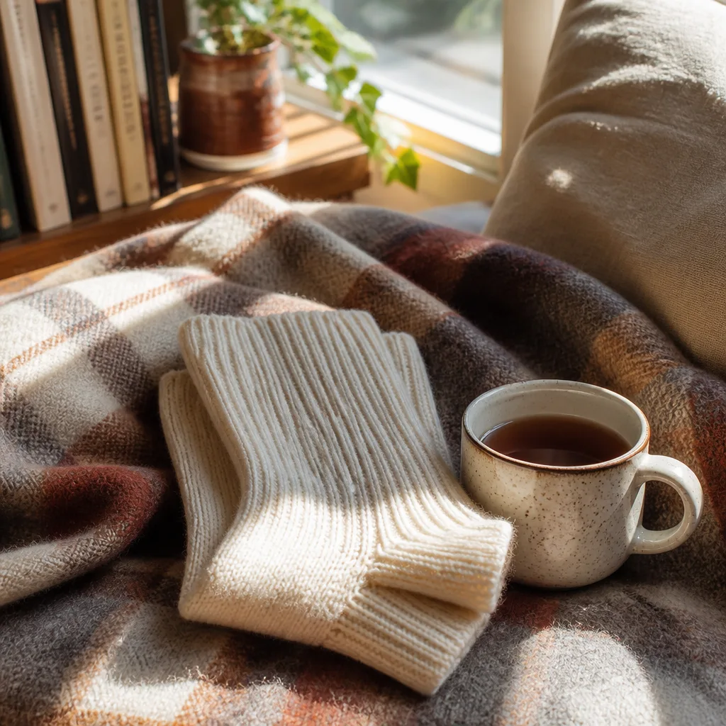 Cozy Socks Set — A pair or two of thick, soft socks meant for actual lounging rather than the thin novelty kind that end up in a drawer. Valentine gifts for