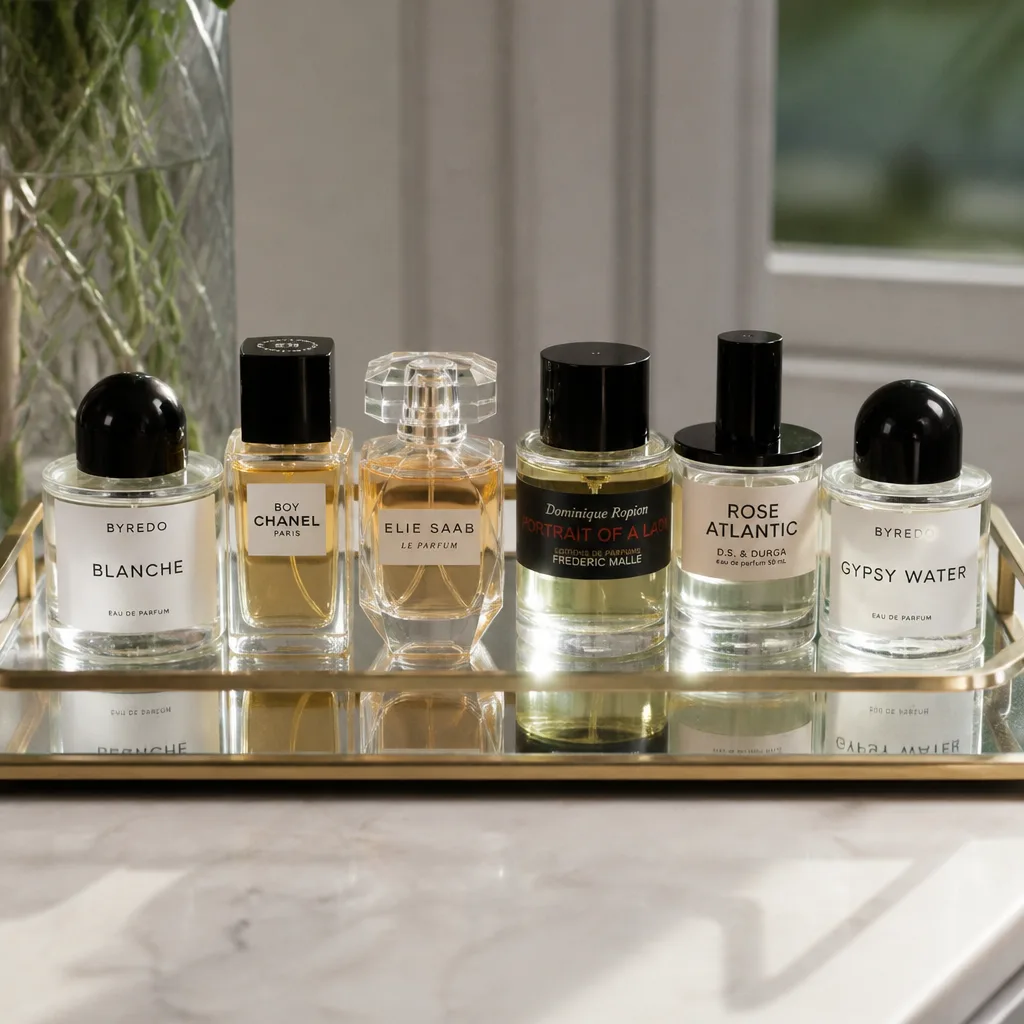 Fragrance Discovery Set — A small sampler set of several scents in travel-sized bottles, meant for trying before committing to one full bottle. Valentine gifts