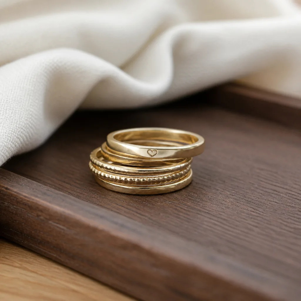 Heart Signet Ring — A simple signet-style ring with a small heart detail, meant for everyday stacking rather than a statement piece. Valentine gifts for