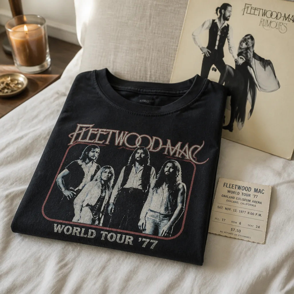 Band T-Shirt — An officially licensed shirt from the one band he has seen live three times or will not stop mentioning. Valentine gifts for him