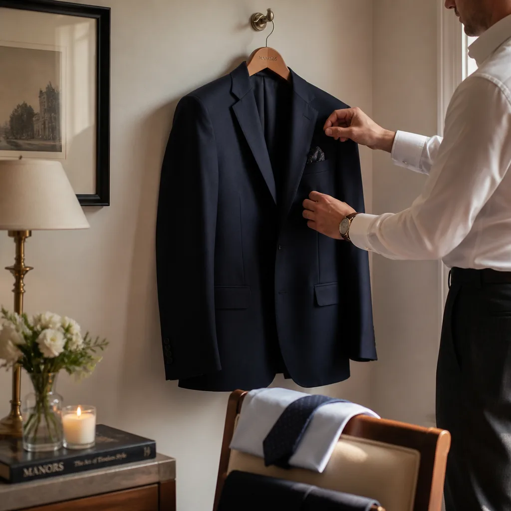 Tailored Wool Suit — A properly tailored wool suit in a flattering shade like navy, the kind that needs one quick trip to a tailor rather than four rounds of