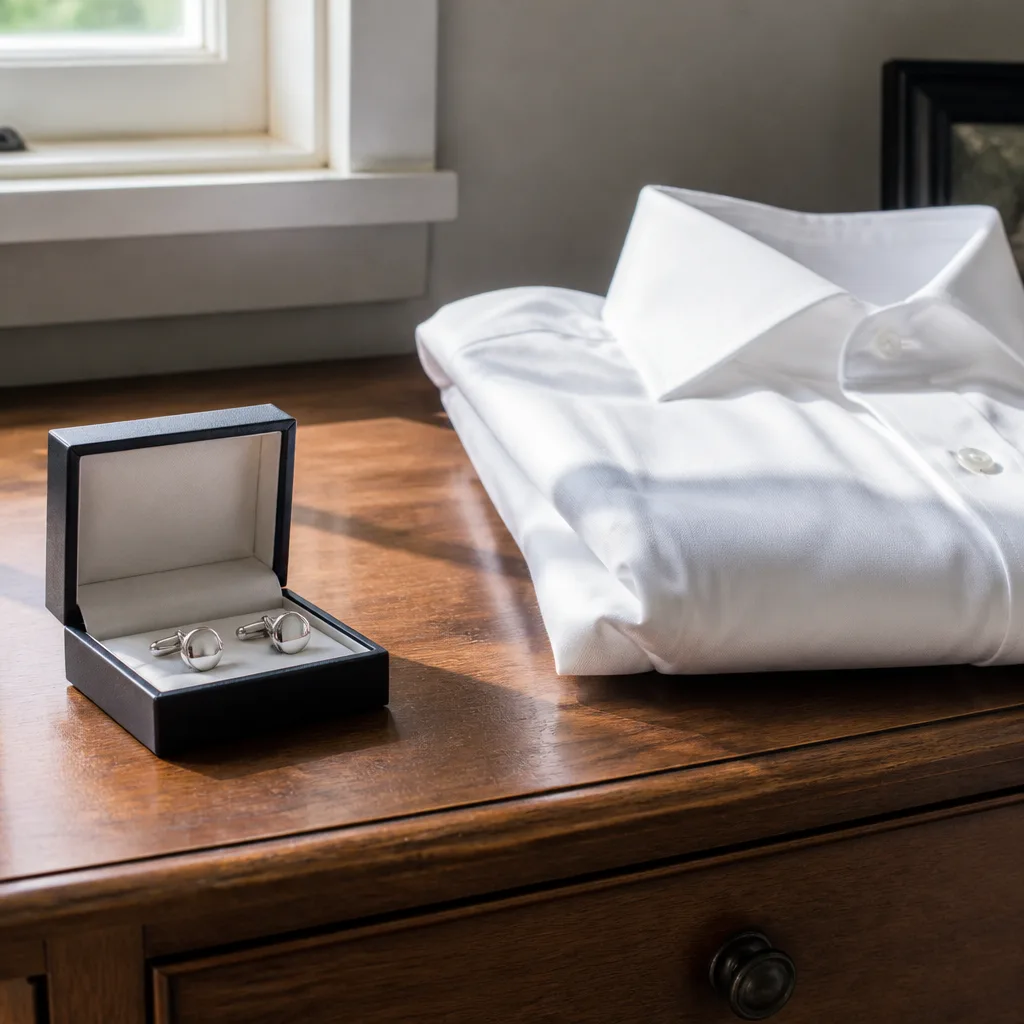Cufflinks Set — He owns exactly one dress shirt that takes cufflinks and has borrowed yours or his father's every single time he has worn it. Valentine gifts