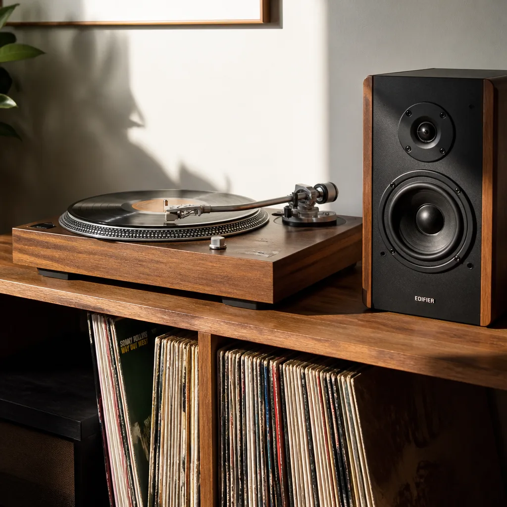Record Player — For the husband who keeps meaning to dig his father's old albums out of a box in the garage. Valentine gifts for husband