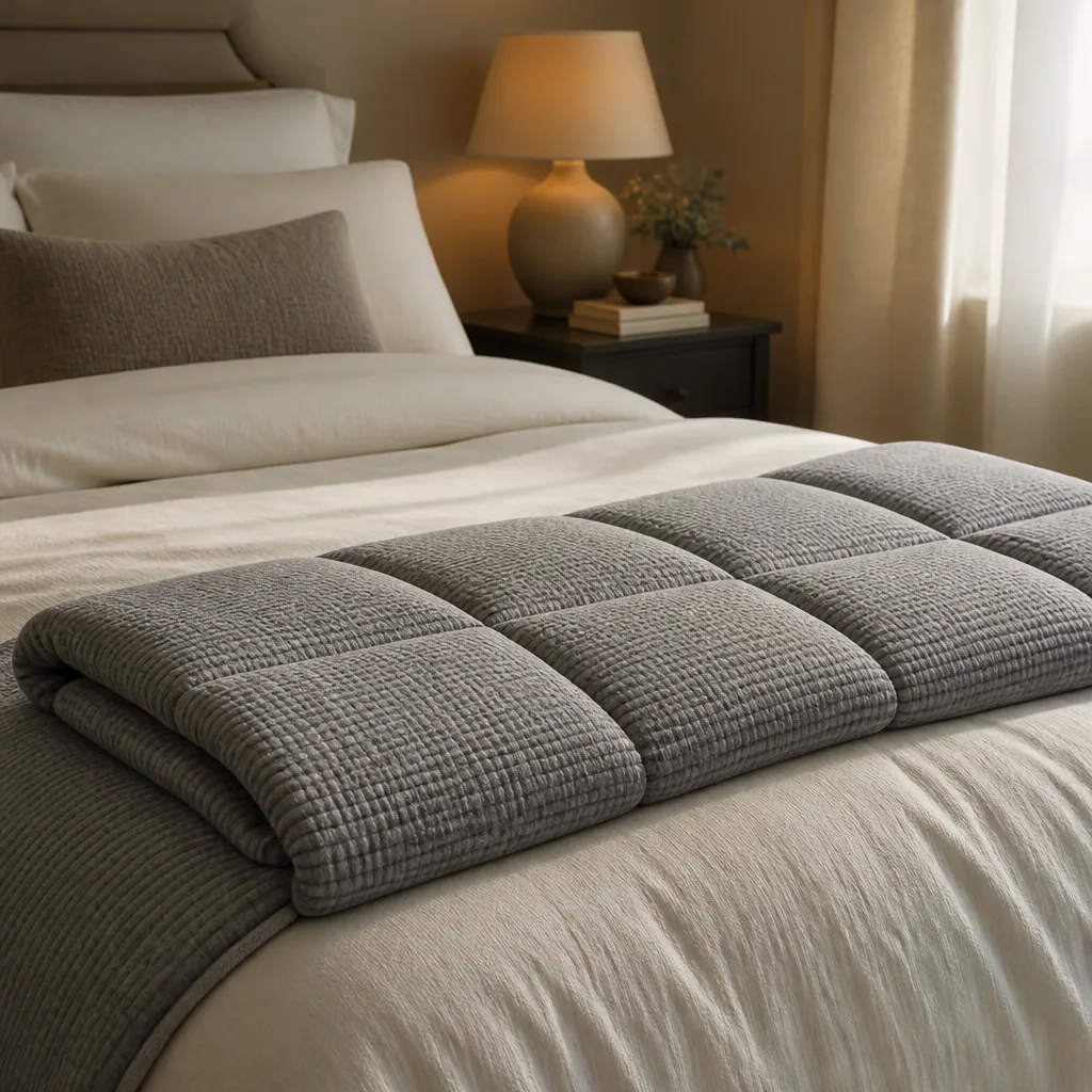 Weighted Blanket — For the husband who runs hot at work and cold at home, the one who never quite switches off before midnight. Valentine gifts for husband