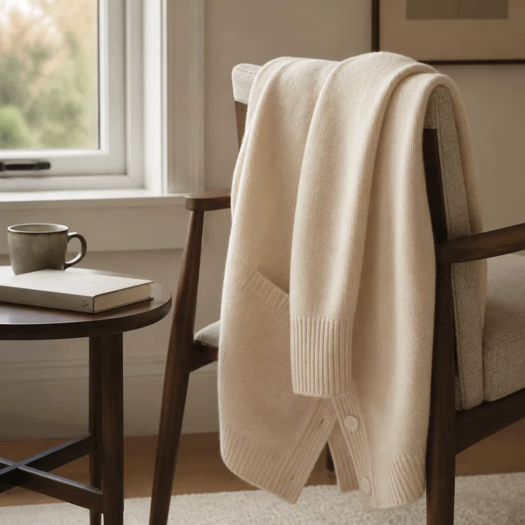 Cashmere Lounge Cardigan — Not every gift needs a theme, some just need to be the softest thing in the room. Valentine gifts for wife