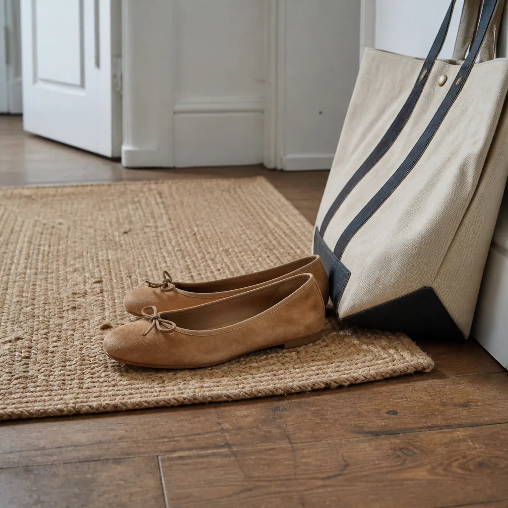Suede Ballet Flats — For the wife who owns heels she never actually wears, a suede ballet flat with a small bow across the toe gives her the dressed-up look