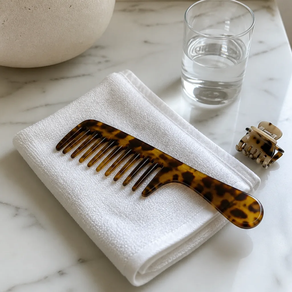 Tortoiseshell Comb — Not every gift needs to be the main event, and a wide-tooth comb with a handle, made from plant-based acetate in a tortoiseshell finish