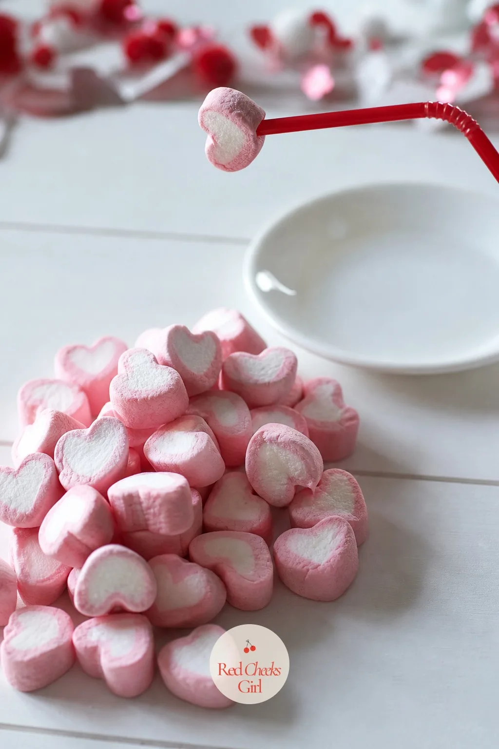 Love Sucks — A pile of heart marshmallows looks innocent until someone tries to move it with only a straw. Valentine party games