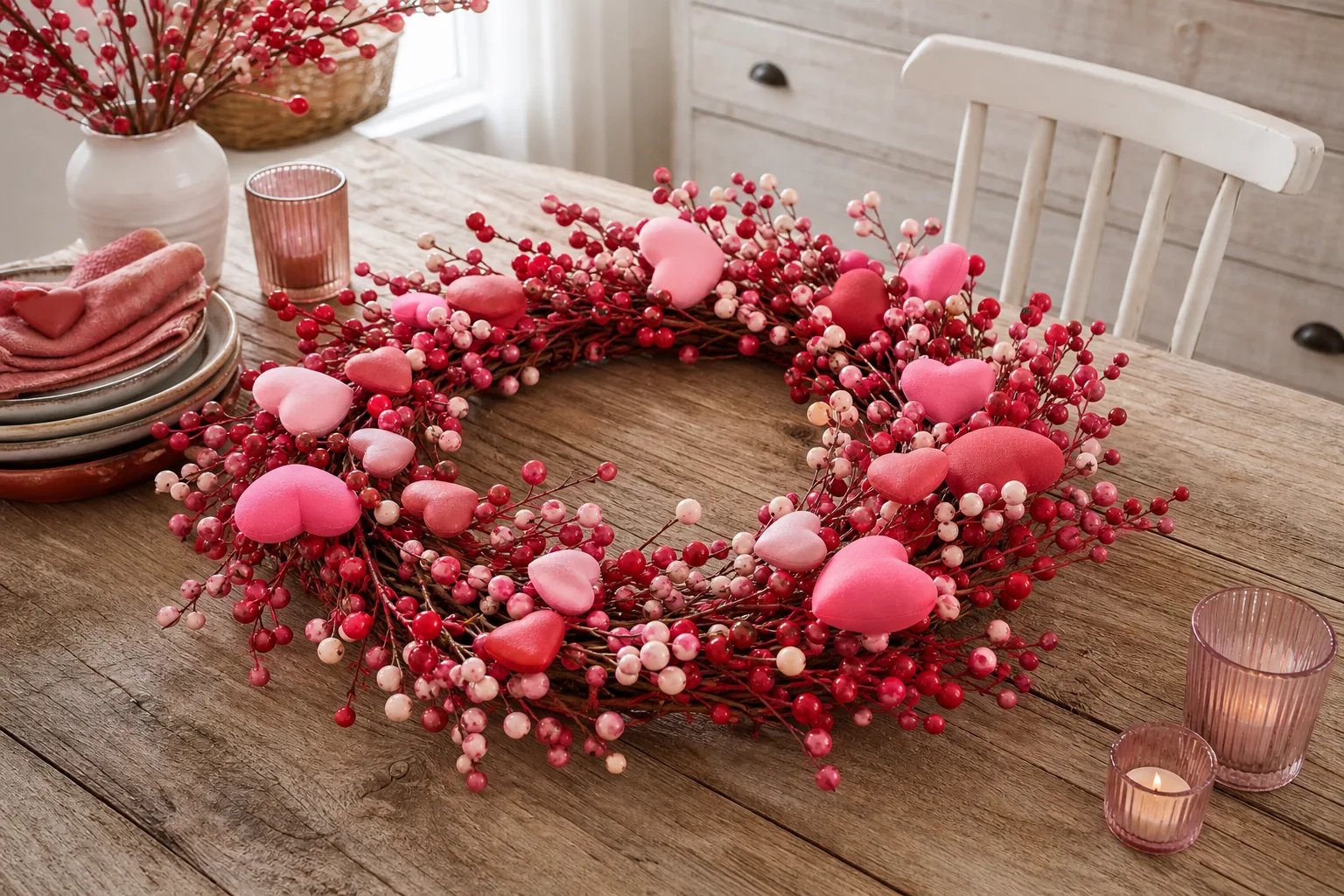 21 Valentine Wreath Ideas That Greet Every Guest With a Little Love