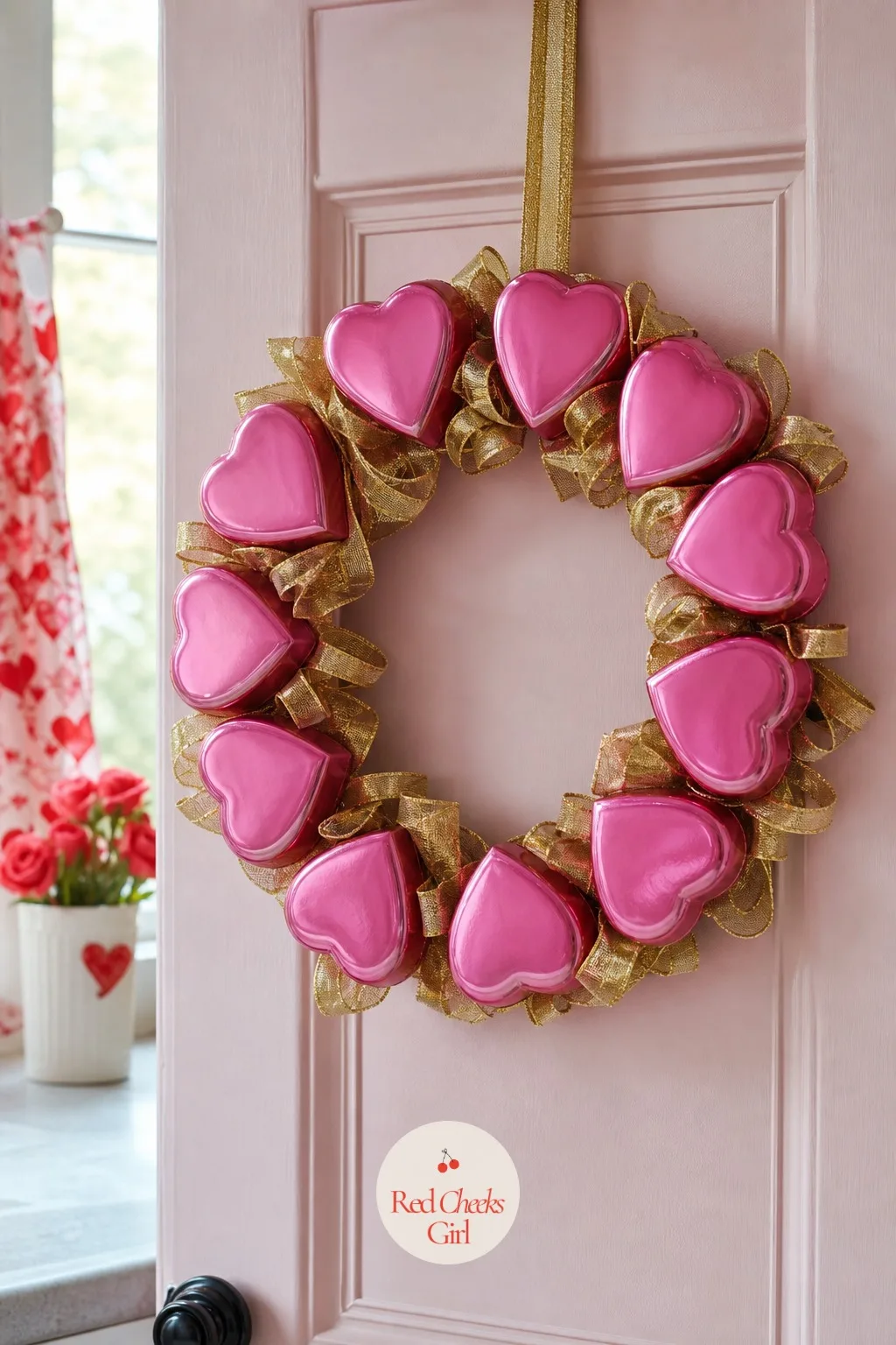 Mini Chocolate Box Wreath — What if the wreath looked good enough to actually eat. Valentine wreath