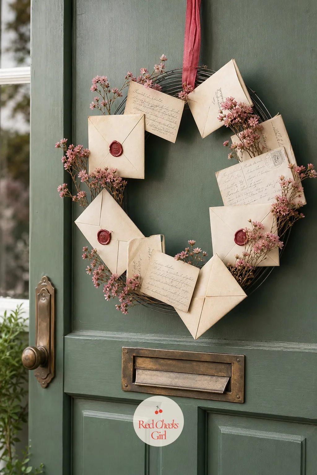 Vintage Love Letter Wreath — For the one who would rather display words than flowers. Valentine wreath