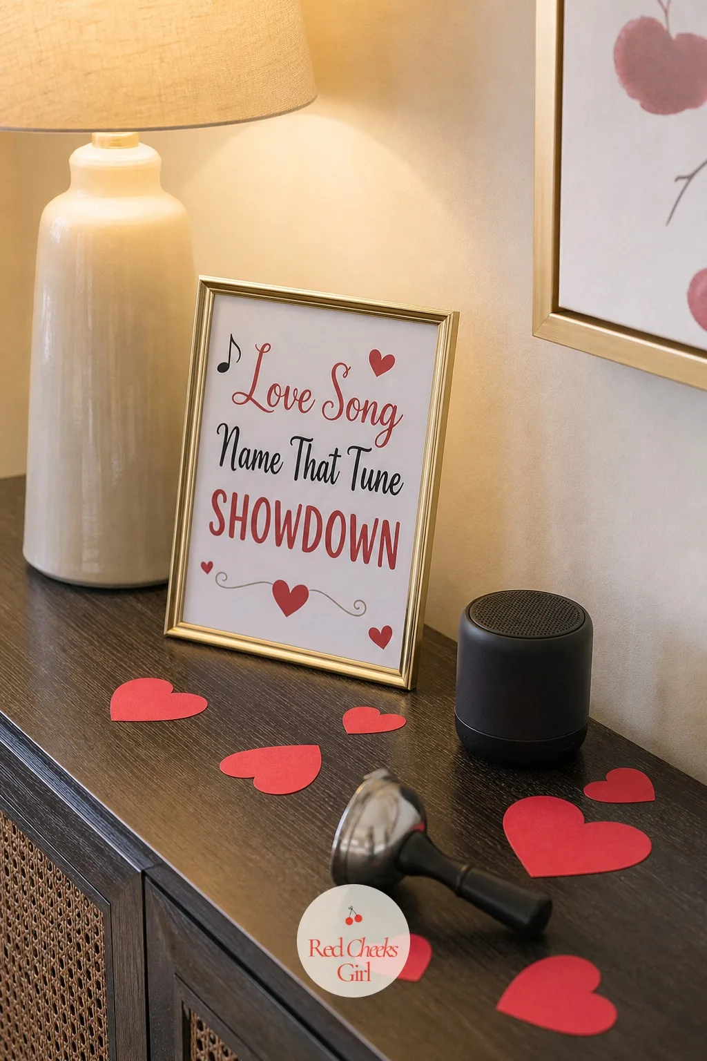 Love Song Name That Tune Showdown — Build a playlist of romantic songs, play the first five seconds of each, and let whoever shouts the title first ring a