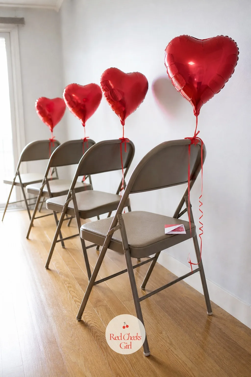 Pop the Heart Balloon Relay — Tie a red balloon to the back of each chair before guests arrive. Valentine's day party games