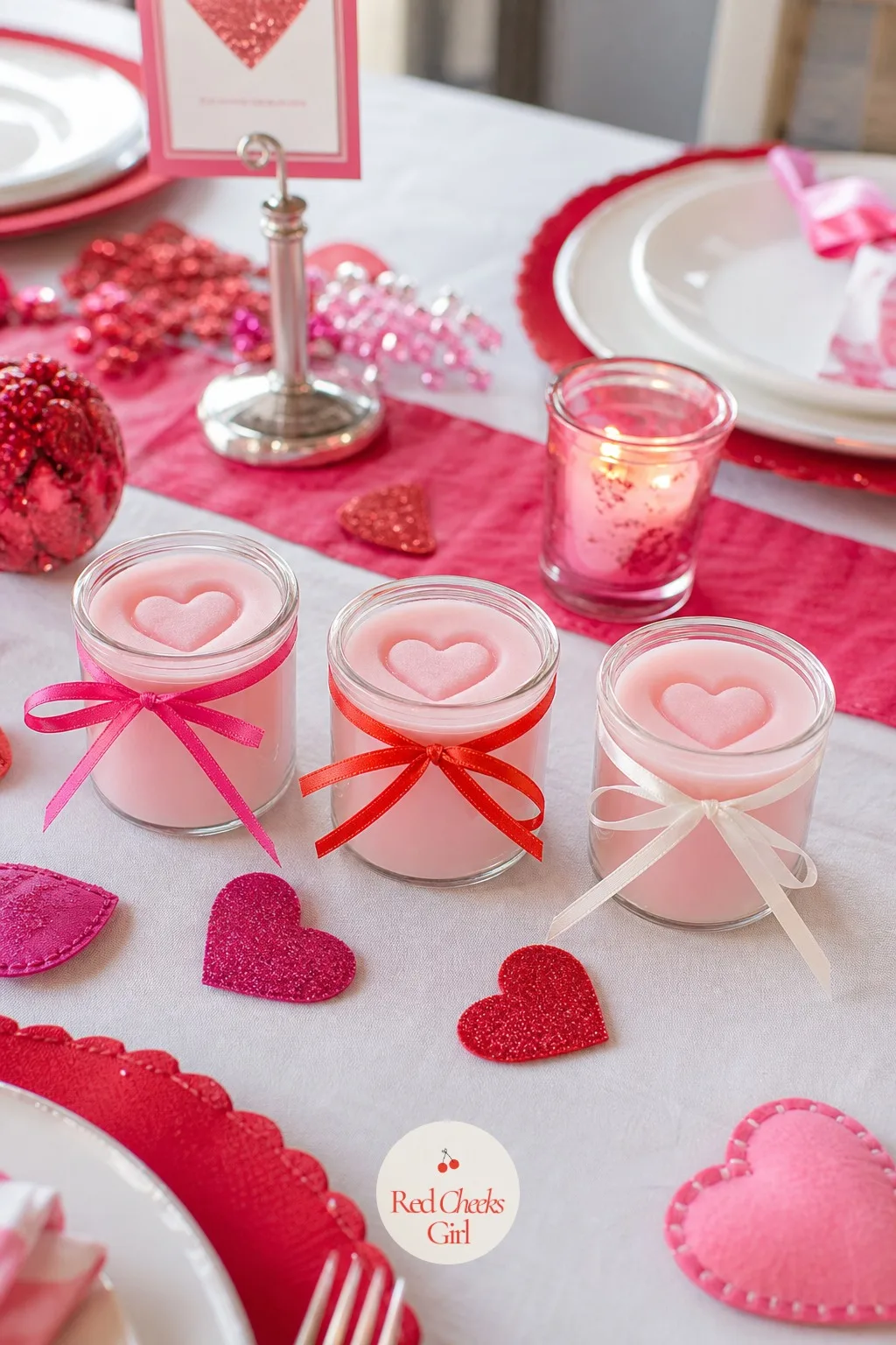 Conversation Heart Candle Trio — A plain votive candle burns the same as any other. Valentines diy crafts to sell