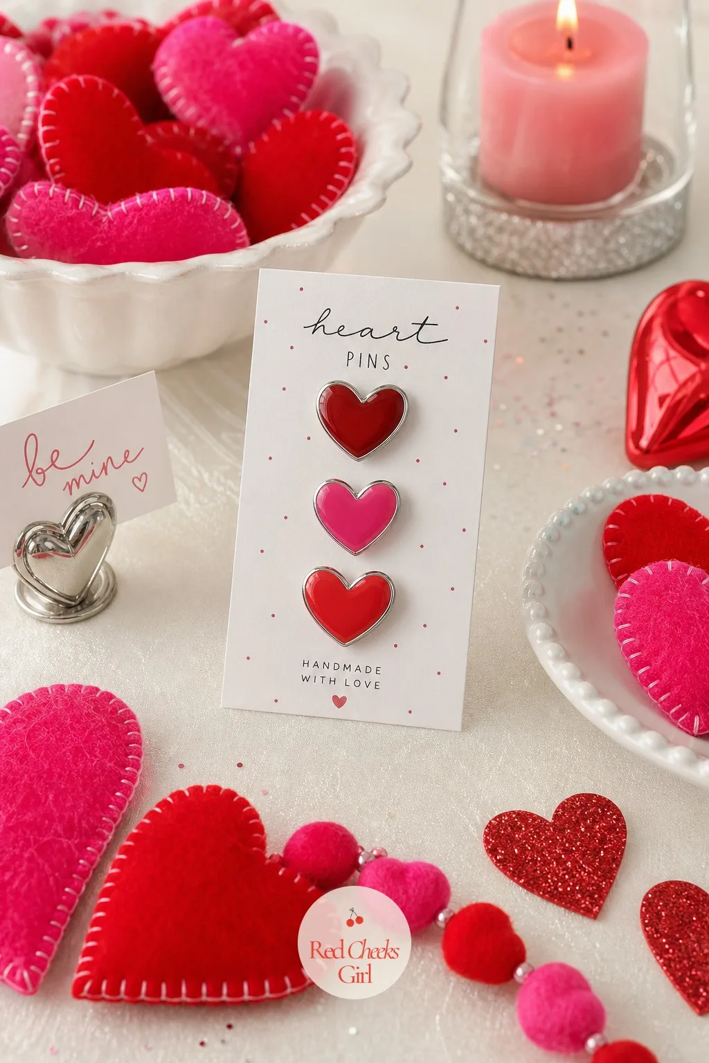 Enamel Heart Pins — A sticker heart peels off a jacket within a week. Valentines diy crafts to sell