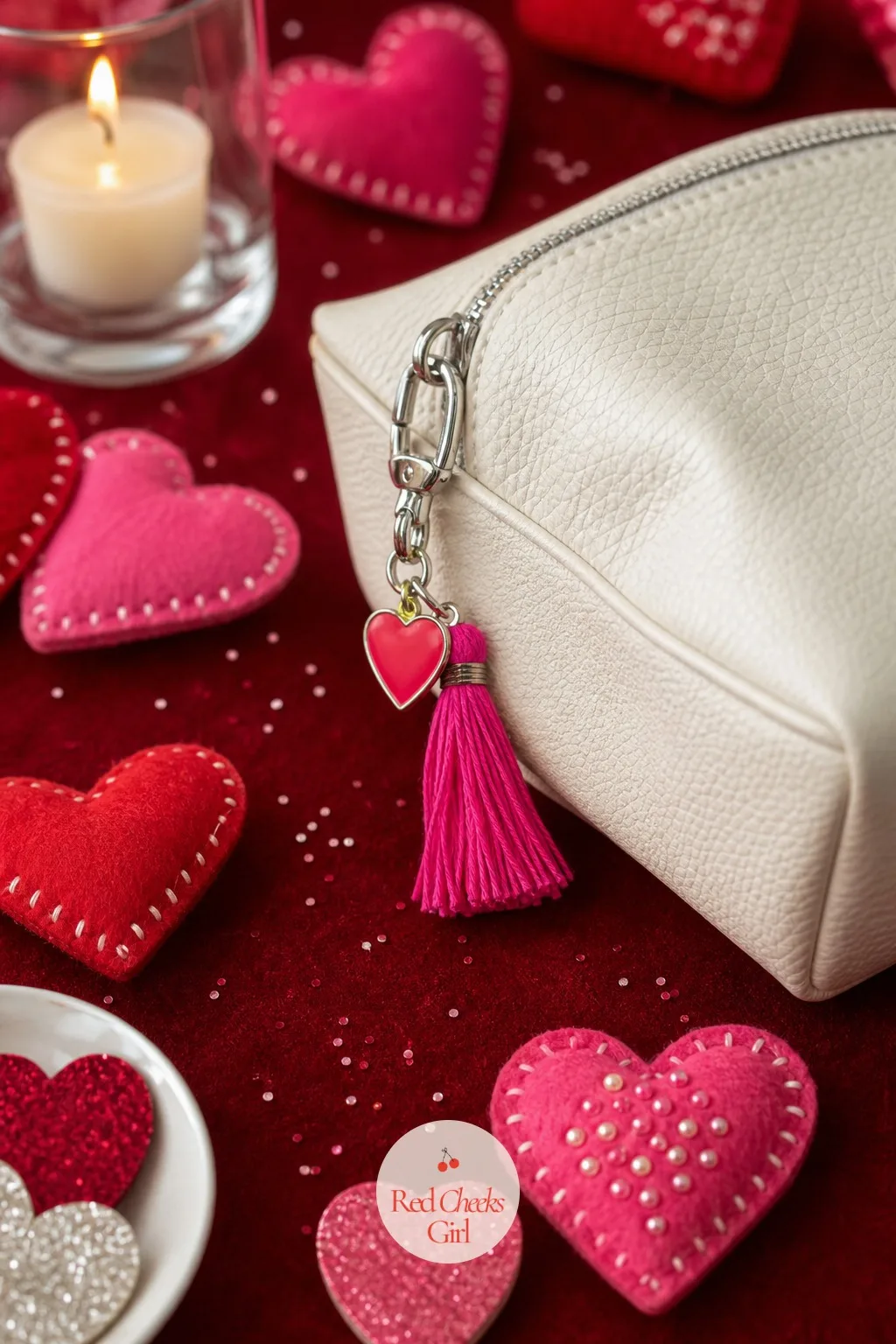 Heart Charms for Bags — A bag with nothing on the zipper looks unfinished the second the trend catches on. Valentines diy crafts to sell