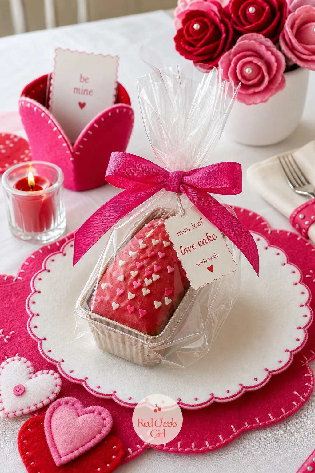 Mini Loaf Love Cake Gift Kits — A whole cake is a commitment to buy. Valentines diy crafts to sell