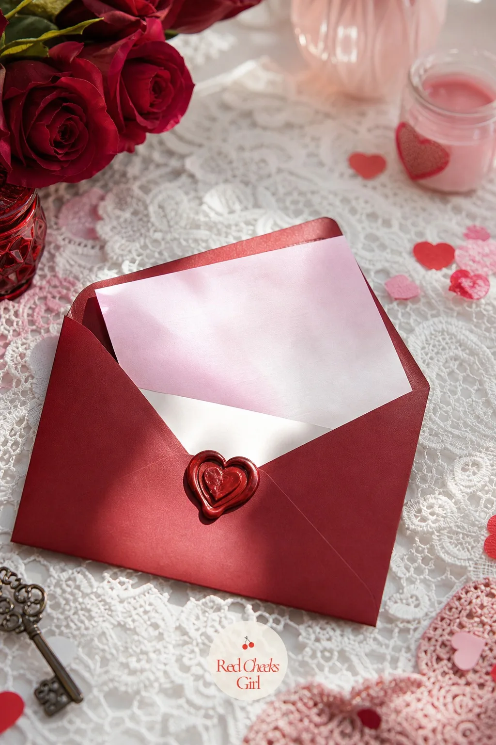 Love Letter Envelope Reveal — If balloons and sugar both feel like too much noise, write it down instead. Valentines gender reveal