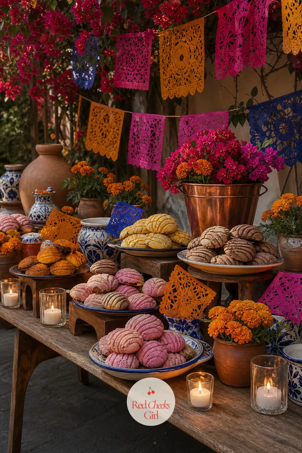 The Pan Dulce and Conchas Dessert Table — A dessert table of only cupcakes misses the point entirely. Vintage mexican wedding