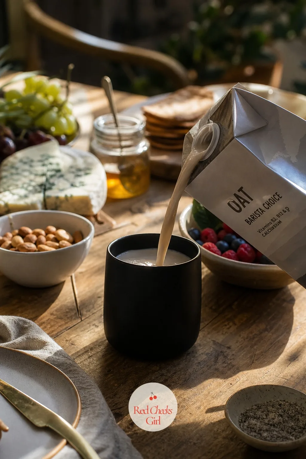 Fortified Plant Milk — Oat milk and soy milk do not carry B12 on their own, which surprises people who assume all milk alternatives are nutritionally