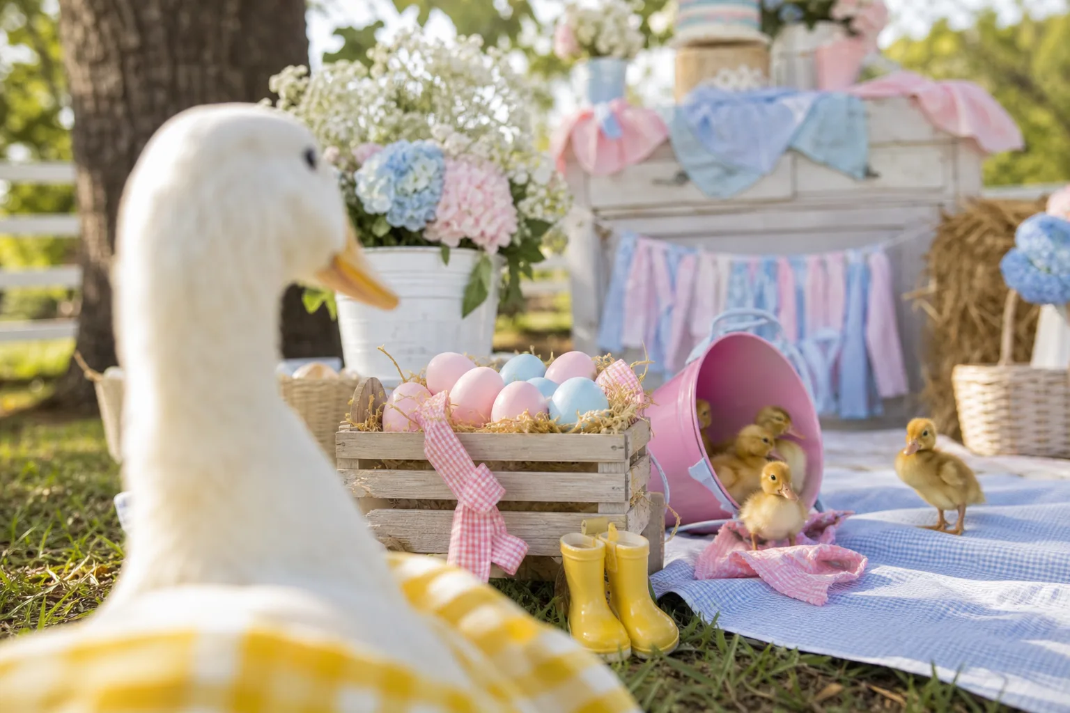 14 Waddle It Be Gender Reveal Ideas With Geese, Ducklings and Rain Boots