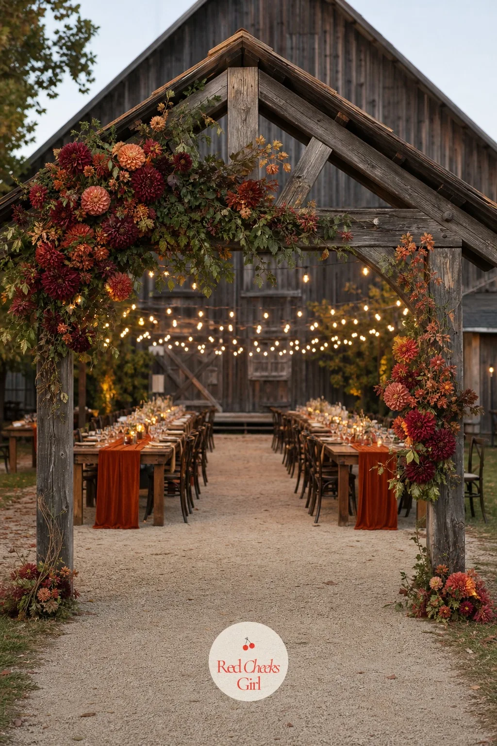 Dahlias for Fall — Autumn weddings get stuck with orange pumpkins too often, and dahlias give the same warm palette without a single cliche in sight. Wedding