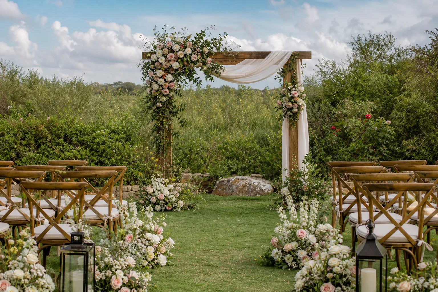 35 Wedding Arch Ideas From Garden Florals to Chrome Circles