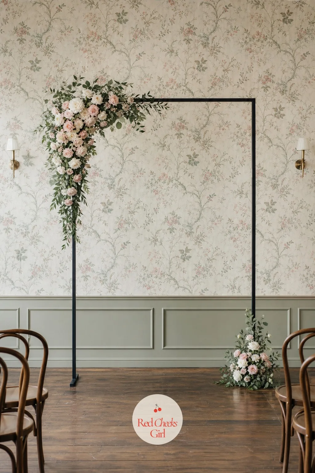 Minimalist Asymmetric Florals — Leaving most of the frame bare takes more confidence than covering it, and it costs far less, since you only need a fraction of