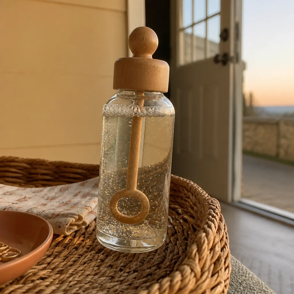 Bubble Wands — A small wand of real soap bubbles, meant for the exit rather than the reception table, so the photos actually catch something floating in the