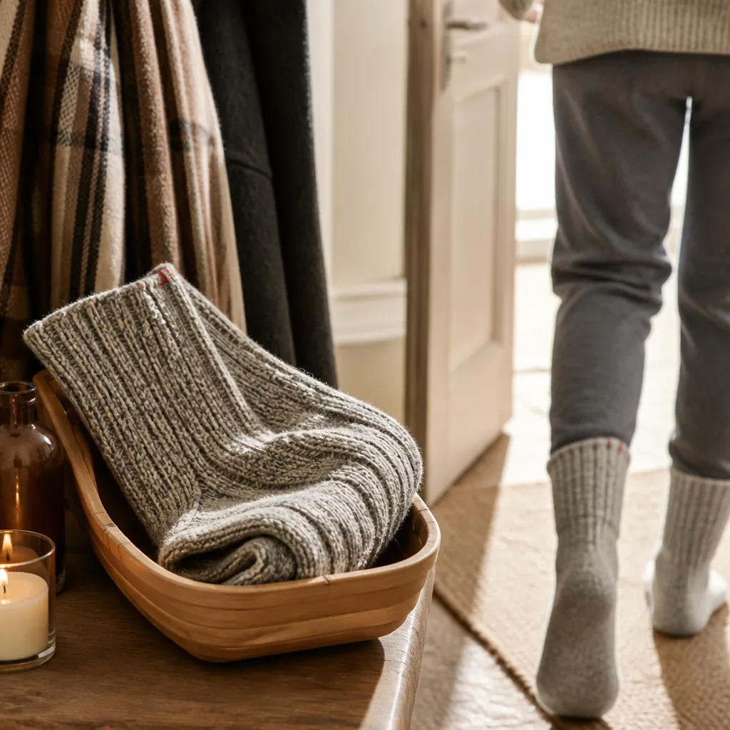 Cozy Socks For Winter — A real pair of socks, thick enough for an actual cold night, meant to be worn on the dance floor once the heels come off. Wedding favors