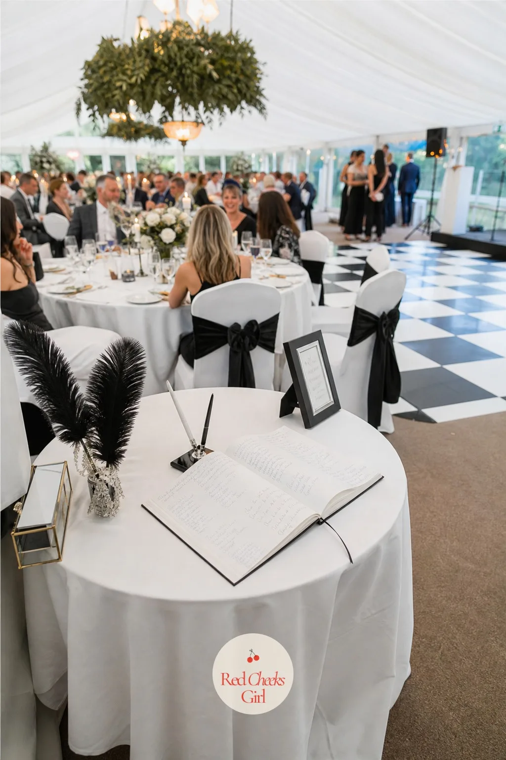 Black and White — Two colors, used with full commitment, look more expensive than ten used cautiously. Wedding themes