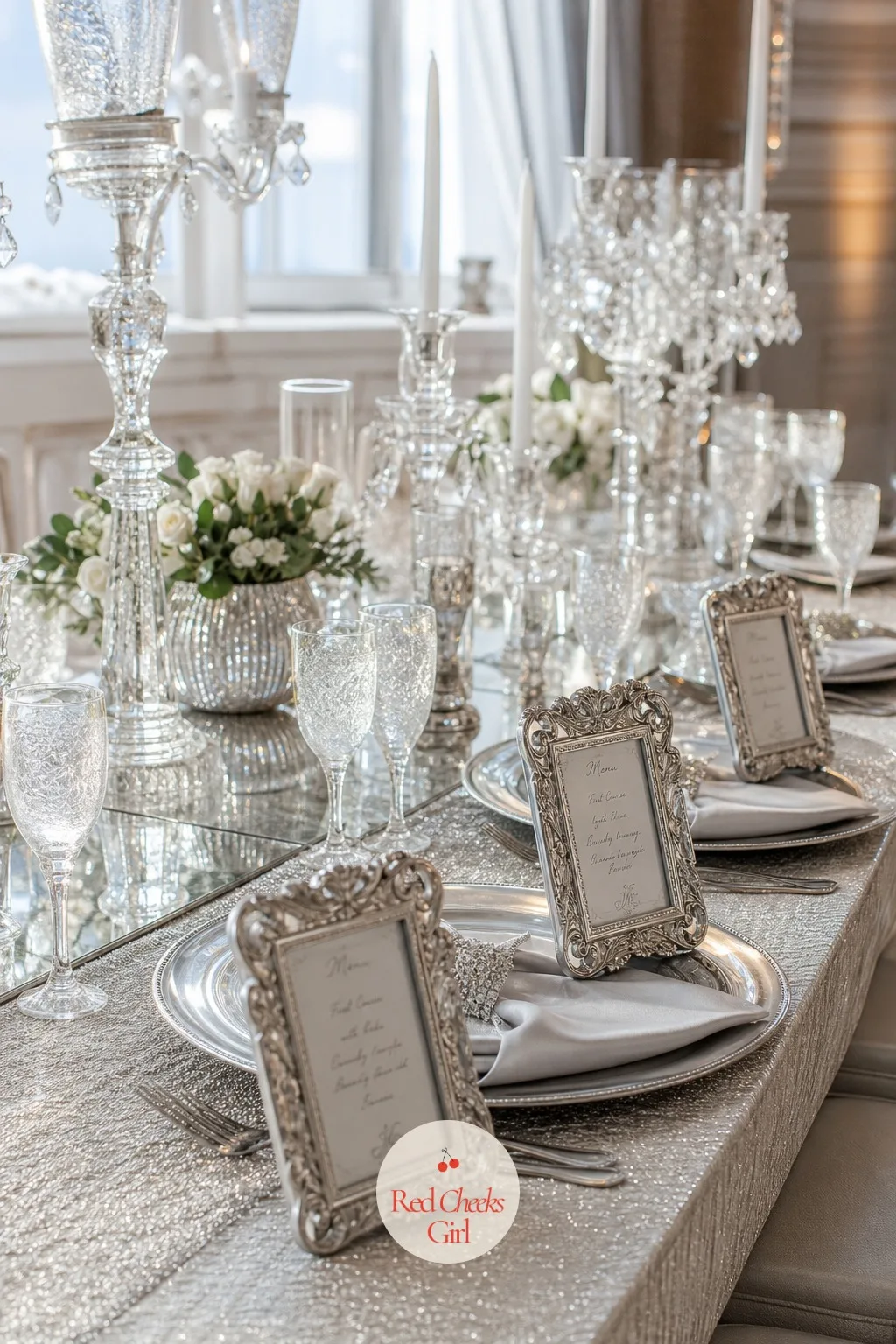 Silver Era — Think old Hollywood dinner party, not disco ball. Wedding themes