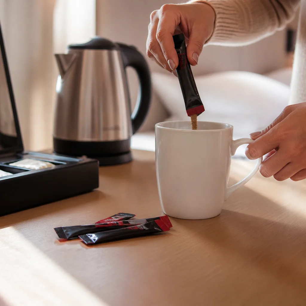 Instant Coffee Sticks — Hotel room coffee makers are hit or miss, and the lobby line will be long on the wedding morning. Wedding welcome bags