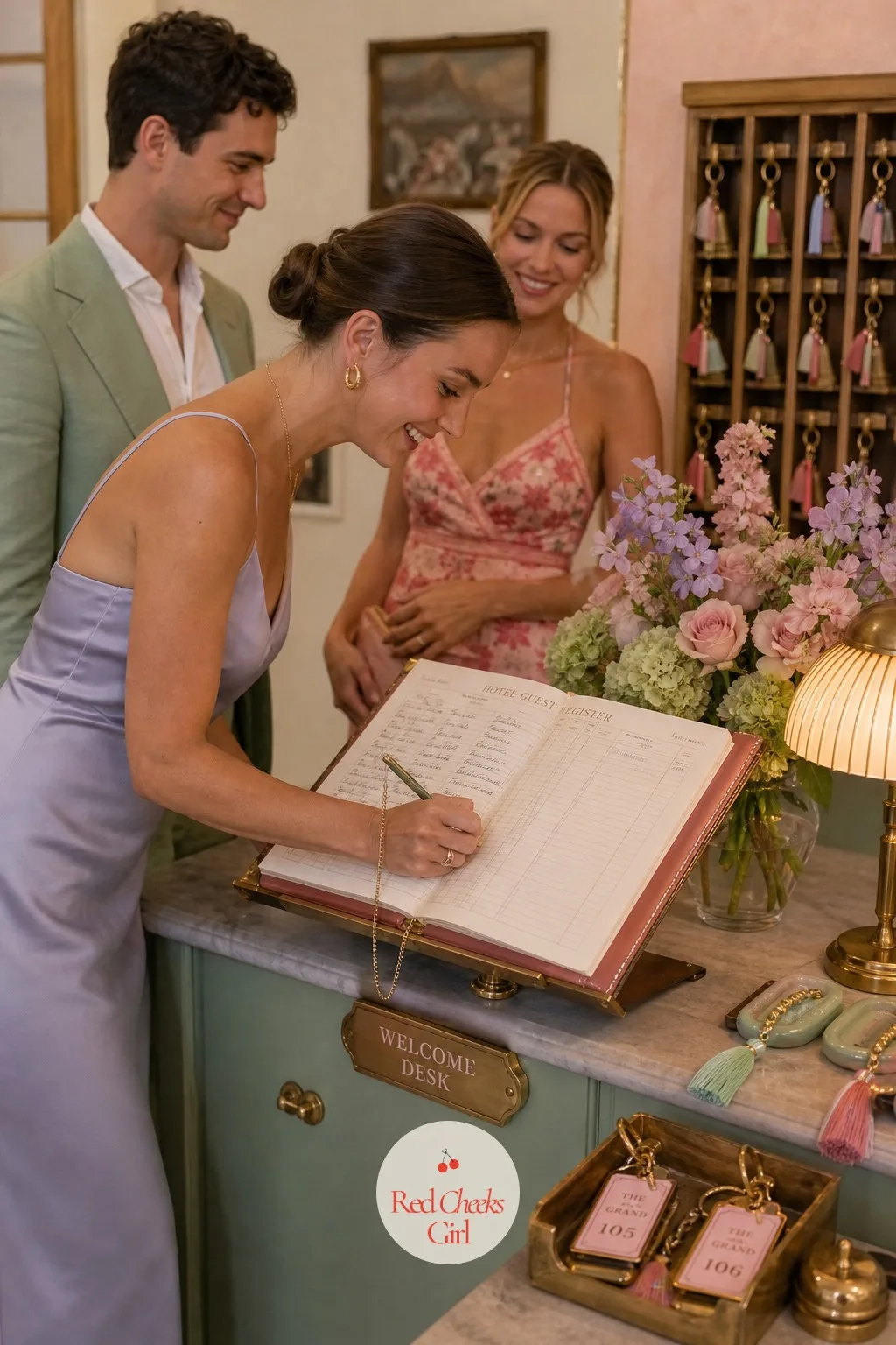 Hotel Guest Register In Place Of A Guest Book — A guest book signed in the last tired hour of the night gets three rushed lines at best, but a register signed