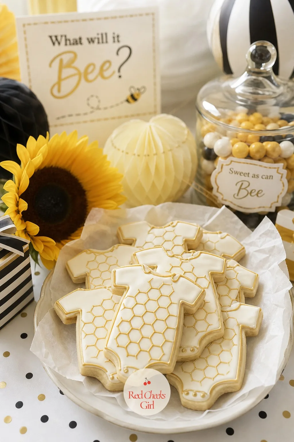 Onesie Sugar Cookies — Guests like a cookie that looks like the reason they are there, and an onesie shaped one does that without a single pink or blue crumb