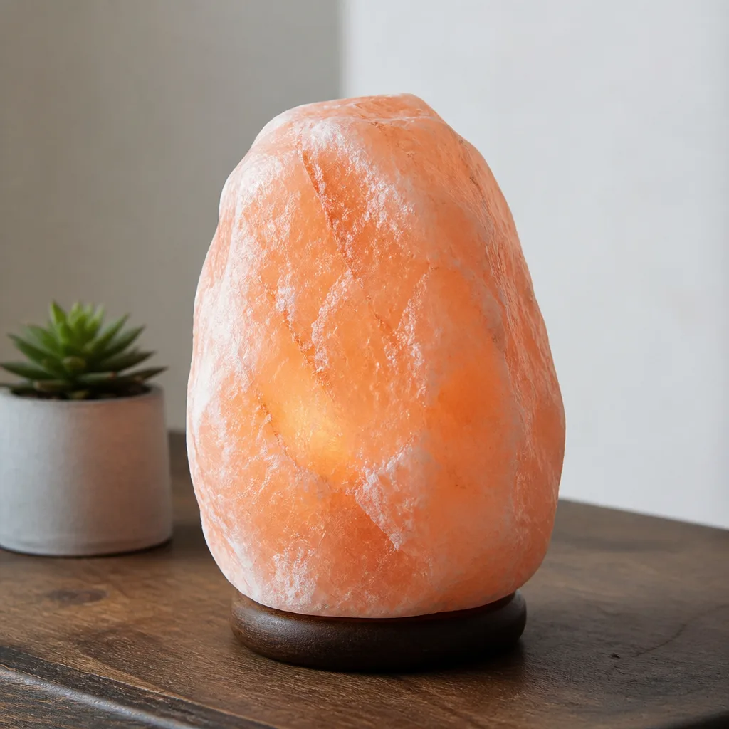 Himalayan Salt Lamp — Overhead light at nine at night feels harsh no matter the room. White elephant gift ideas 50 dollars