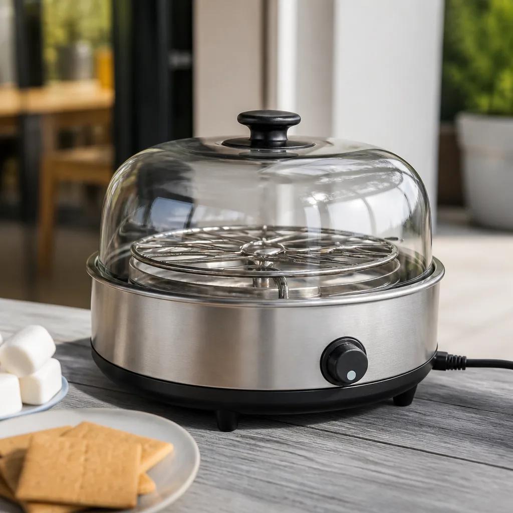 Tabletop S'mores Maker — For the group that would rather stay in than build a backyard fire in winter. White elephant gift ideas 50 dollars