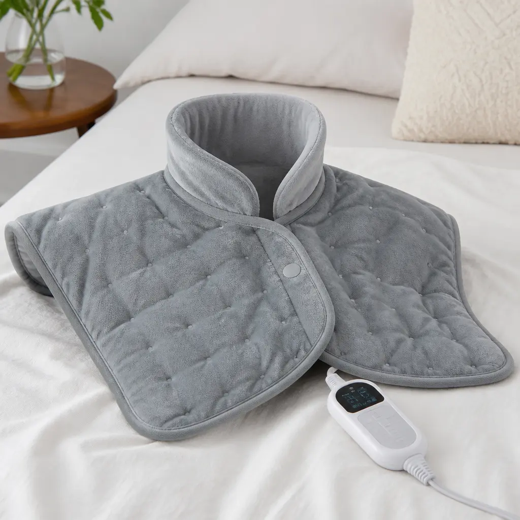 Heated Neck Wrap — Settles across tense shoulders after a long week of hunching over a laptop, and it works in under a minute. White elephant gift ideas