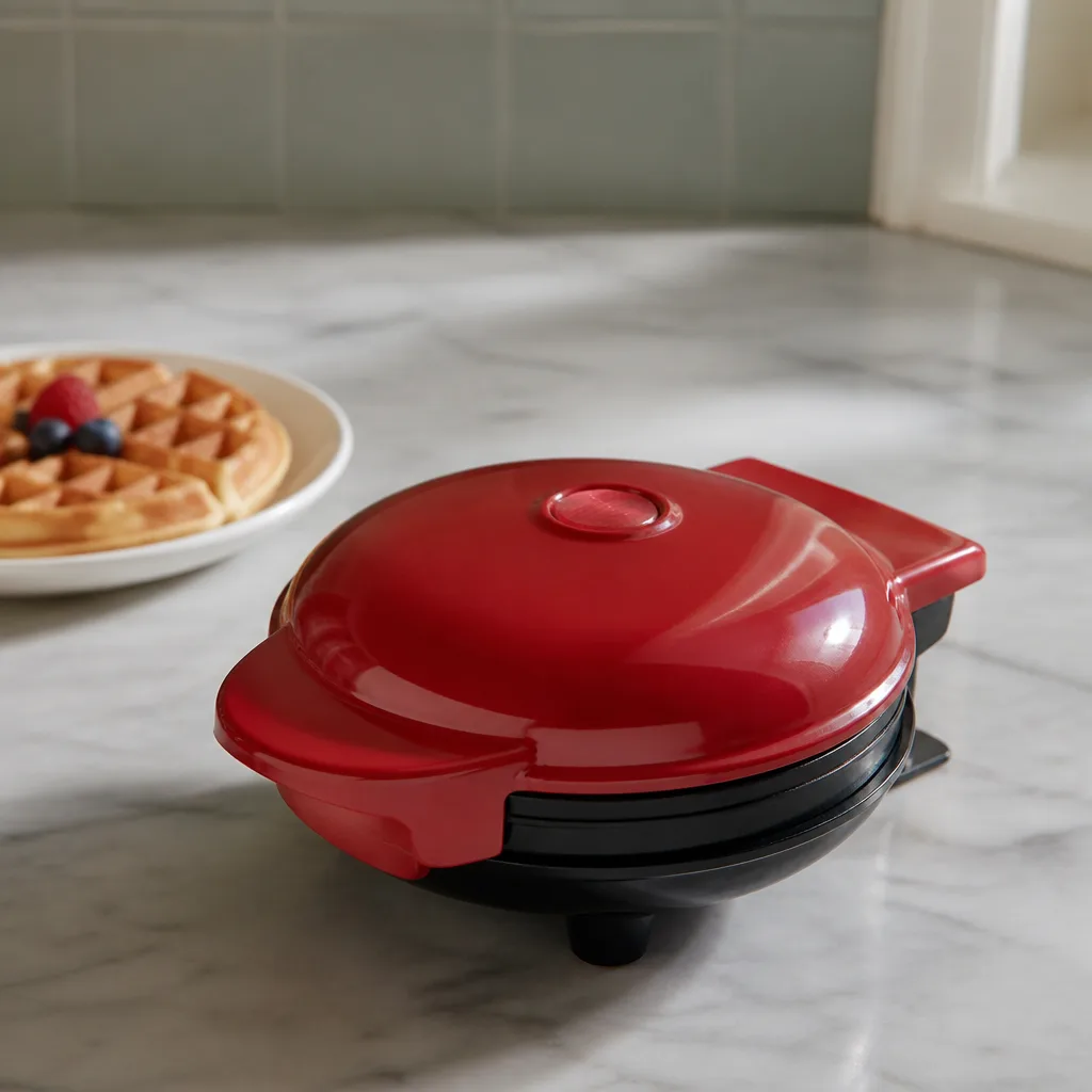 Mini Waffle Maker — Sunday mornings get a little more interesting with a waffle iron small enough to live in a single cabinet. Best white elephant gifts