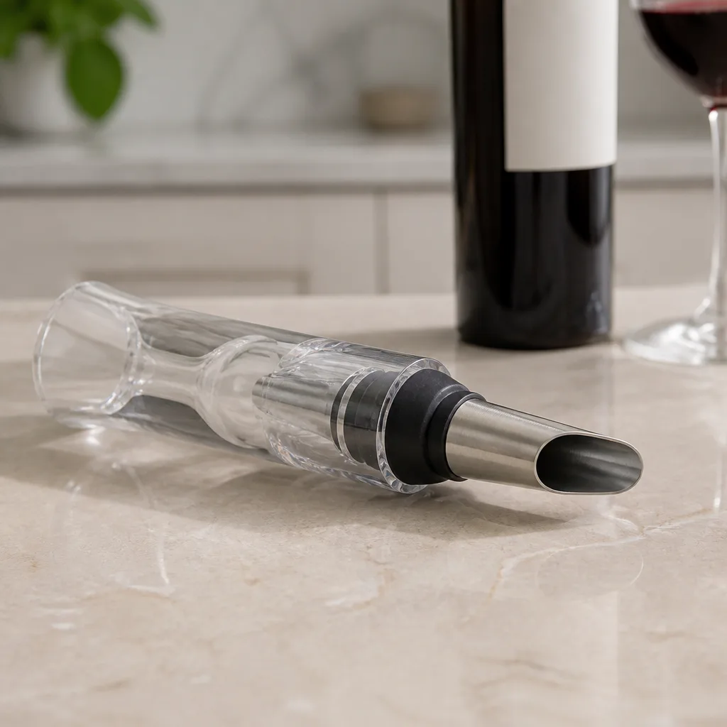 Wine Aerator Pourer — She will insist her wine does not need help, then notice the difference by the second glass. Best white elephant gifts