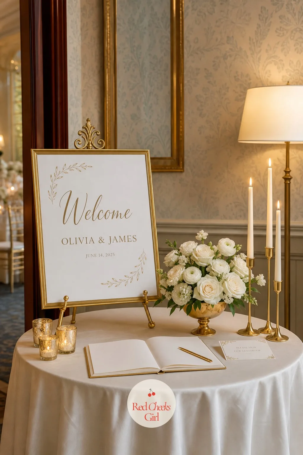 The Welcome Table — It is the first surface anyone touches inside the door, and if it looks like an afterthought the whole entrance does too. White and gold