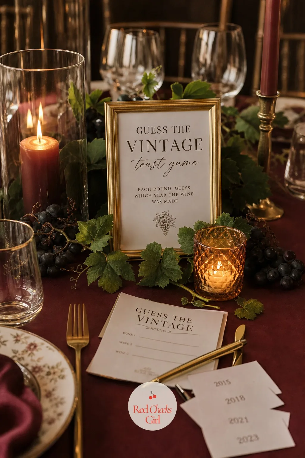 The Guess-the-Vintage Toast Game — A toast round can go on forever once everyone has had a glass. Winery bachelorette party ideas
