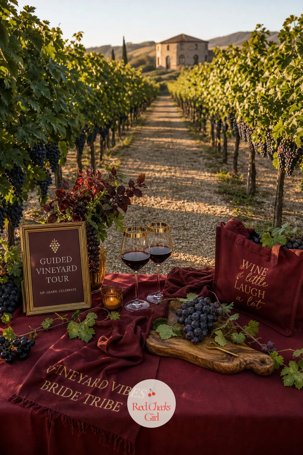 The Guided Vineyard Tour — She will say she does not need a guide, she has read about wine. Winery bachelorette party ideas