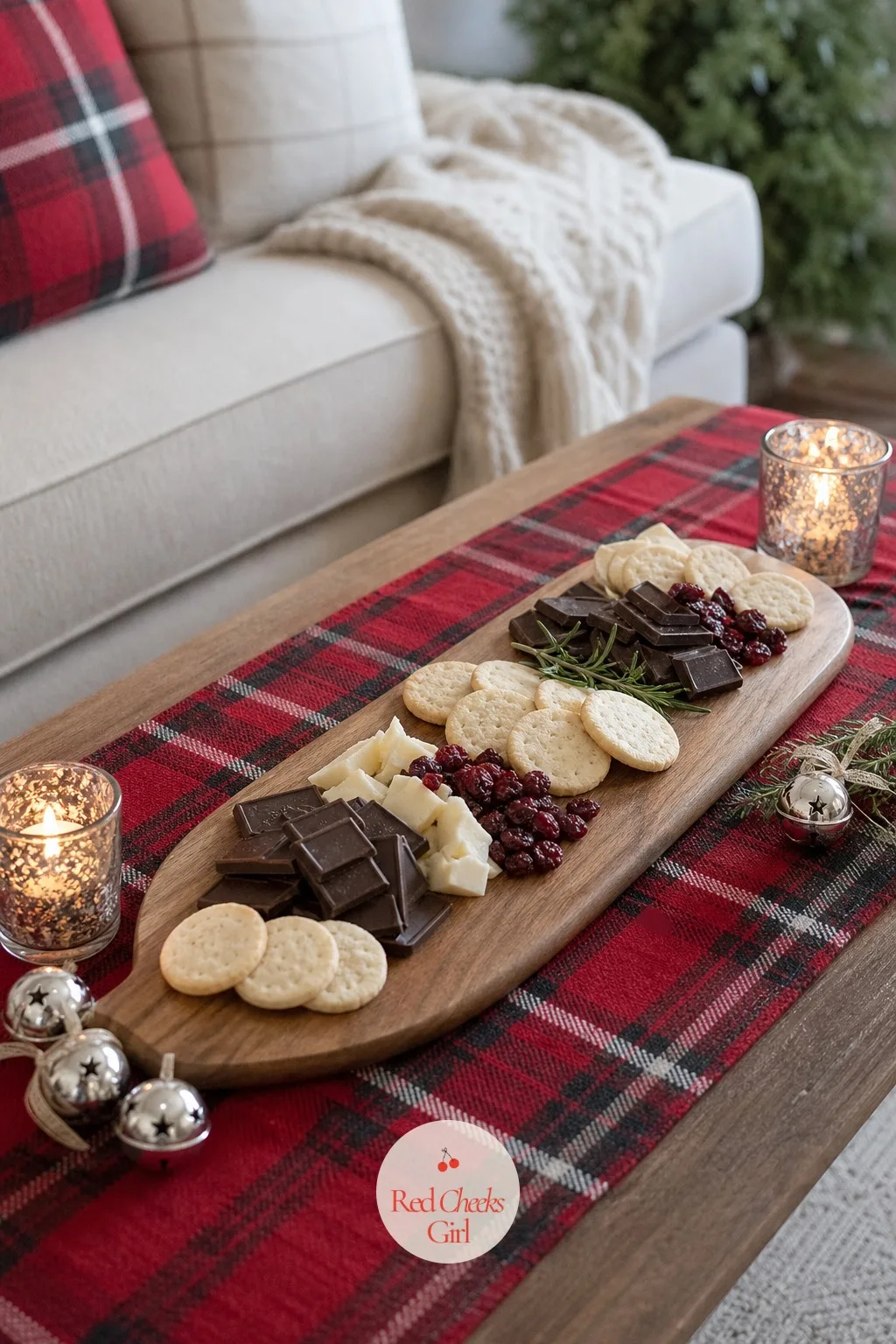 The Candlelit Snack Board — Nobody wants a full dinner setup for movie night, just something to pick at between handfuls of popcorn. Winter bachelorette party