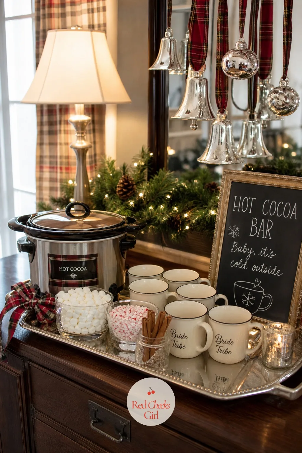 The Hot Cocoa Bar — Halfway through the second movie, somebody always wants something warm in their hands again, and this is where she gets it without anyone